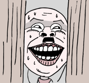 変態下半身露おじさん