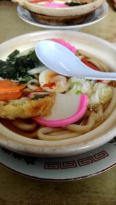 雪かきからの鍋焼きうどん