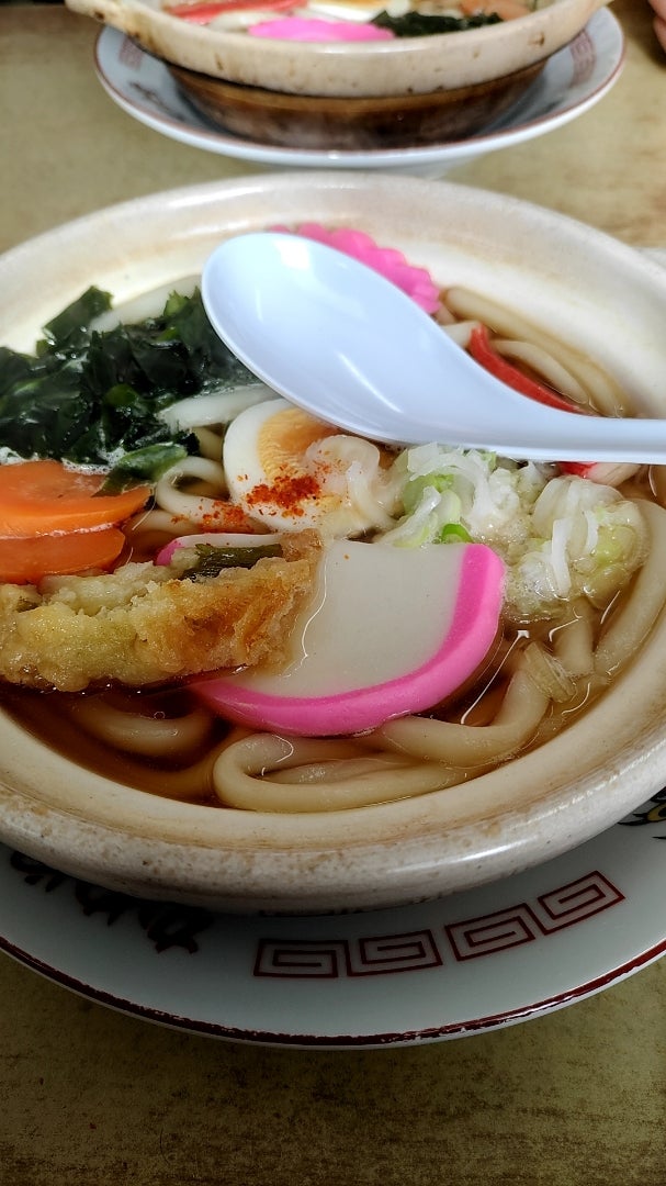 雪かきからの鍋焼きうどん